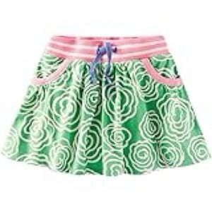 Mini Boden Girls Green & Pink Floral Print Skort Size 9-10Y